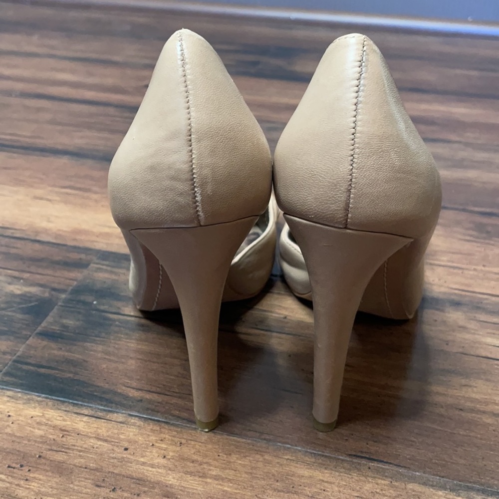 Sam Edelman tan leather upper heels size 8 - Picture 4 of 10